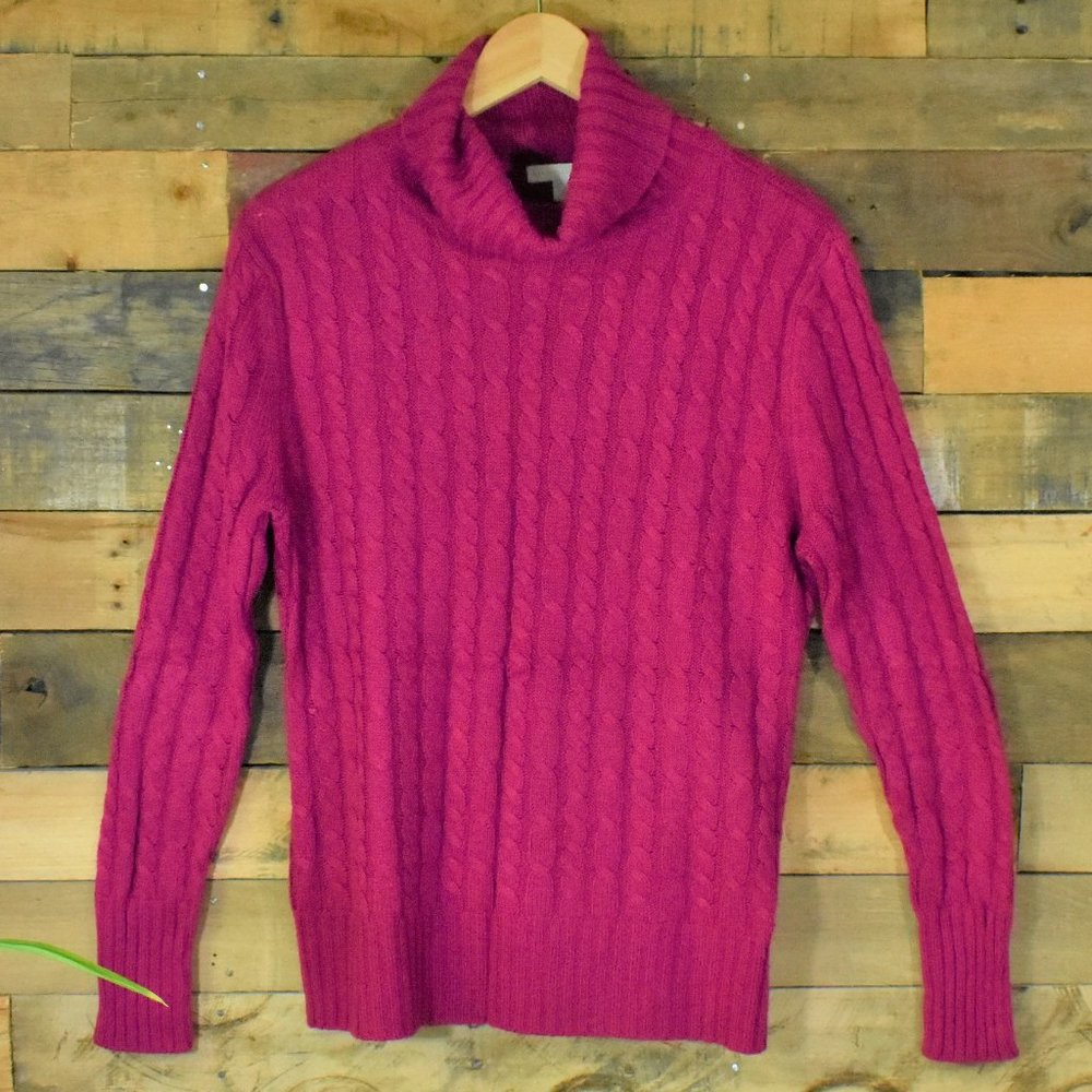 New York and Co Cable Knit Cowl Neck Sweater
